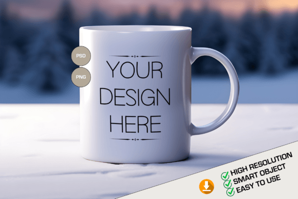 Download Mug Mockup Christmas PSD Mug Template - Psd mug template Collection