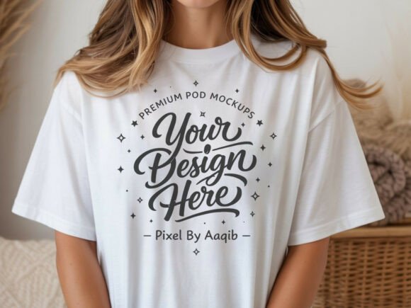 Download Comfort Colors C1717 Model Mockup White - Premium Resources